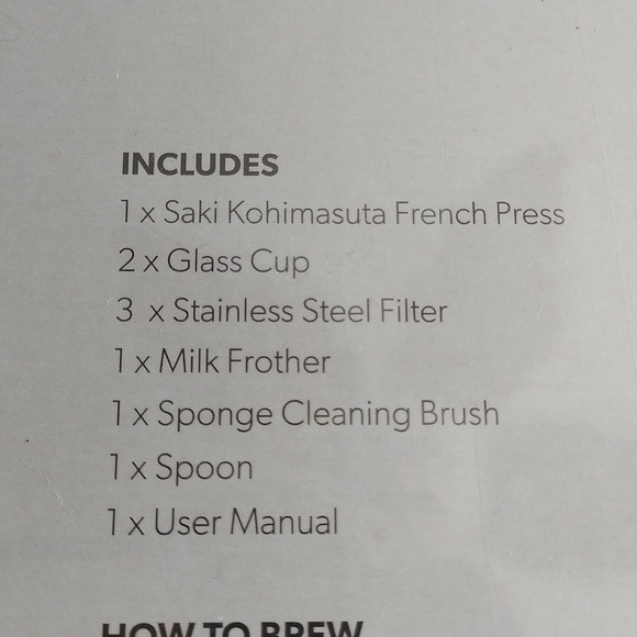 SAKI Kohimasuta Chrome Glass 8 Cup French Press coffee maker, 10 pc set - Picture 6 of 11
